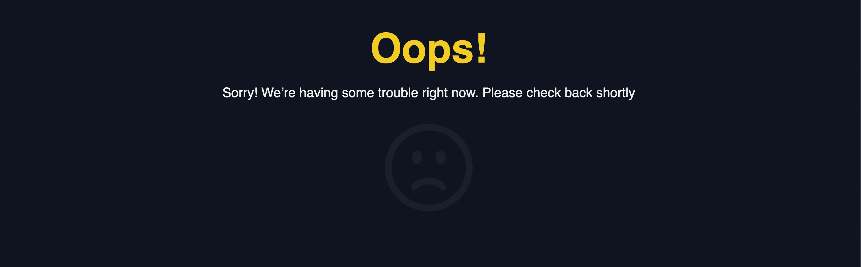 Production error page in Textwire